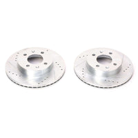 PowerStop Power Stop 03-05 Hyundai Accent Front Evolution Drilled & Slotted Rotors - Pair
