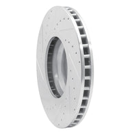 R1 Concepts R1 07-08 BMW ALPINA B7 Front Right Drilled & Slotted Silver Brake Rotor