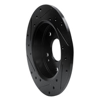 R1 Concepts R1 97-15 Acura CSX Rear Right Drilled & Slotted Black Brake Rotor