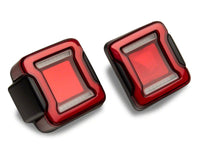Raxiom 18-23 Jeep Wrangler JL Horizon LED Tail Lights- Black Housing- Red Lens