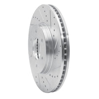 R1 Concepts R1 06-09 Chevrolet Trailblazer Front Right Drilled & Slotted Silver Brake Rotor