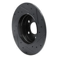 R1 Concepts R1 94-11 Mercedes-Benz C280 Rear Left Drilled & Slotted Black Brake Rotor