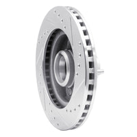 R1 Concepts R1 87-88 Ford Thunderbird Front Left Drilled & Slotted Silver Brake Rotor