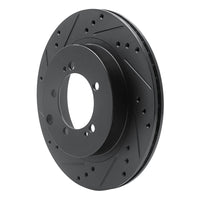 R1 Concepts R1 93-99 Dodge STEALTH Rear Left Drilled & Slotted Black Brake Rotor