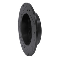 R1 Concepts R1 89-98 Nissan 240SX Rear Right Drilled & Slotted Black Brake Rotor