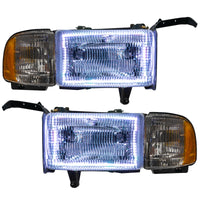 ORACLE Lighting Oracle 94-02 Dodge Ram Pre-Assembled Halo Headlights - ColorSHIFT