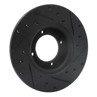 R1 Concepts R1 74-84 Ford COURIER (USA/Canada) Front Left Drilled & Slotted Black Brake Rotor