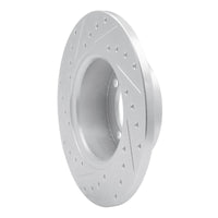 R1 Concepts R1 1981-1987 Saab 900 Front Right Drilled & Slotted Silver Brake Rotor