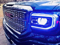 ORACLE Lighting Oracle 16-18 GMC Sierra Headlight DRL Upgrade Kit - ColorSHIFT w/ Simple Controller