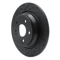 R1 Concepts R1 07-13 Mercedes-Benz S550 Rear Left Drilled & Slotted Black Brake Rotor