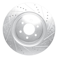 R1 Concepts R1 03-17 Dodge Viper Front Right Drilled & Slotted Silver Brake Rotor