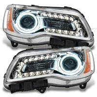 ORACLE Lighting Oracle 11-14 Chrysler 300C NON HID LED Halo Headlights Chrome Housing - Green