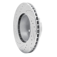 R1 Concepts R1 82-89 BMW 535I Front Right Drilled & Slotted Silver Brake Rotor