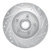 R1 Concepts R1 1987-1990 Dodge Dakota RWD Front Right Drilled & Slotted Silver Brake Rotor