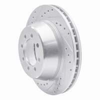 R1 Concepts R1 75-94 Ford E-350 Econoline Club Wagon Front Left Drilled & Slotted Silver Brake Rotor