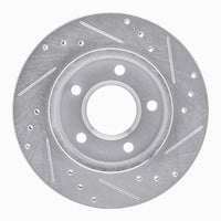 R1 Concepts R1 90-90 Pontiac 6000 Rear Left Drilled & Slotted Silver Brake Rotor