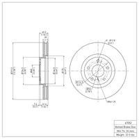 DFC 03-23 Infiniti Q70 Hybrid Front Brake Rotor