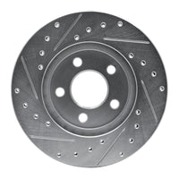R1 Concepts R1 84-95 Chrysler New Yorker Front Right Drilled & Slotted Silver Brake Rotor