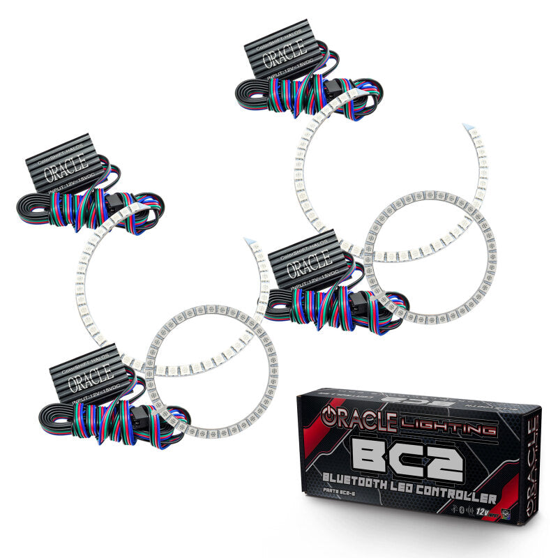 ORACLE Lighting Oracle Nissan Altima Sedan 10-12 Halo Kit - ColorSHIFT w/ BC1 Controller