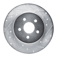 R1 Concepts R1 87-91 Chrysler TC Maserati Rear Right Drilled & Slotted Silver Brake Rotor