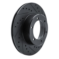 R1 Concepts R1 1986-1995 Toyota 4Runner Front Right Drilled & Slotted Black Brake Rotor