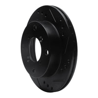 R1 Concepts R1 89-01 Chevrolet Metro Front Right Drilled & Slotted Black Brake Rotor
