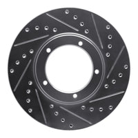 R1 Concepts R1 84-89 Porsche 911 Front Right Drilled & Slotted Silver Brake Rotor