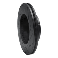 R1 Concepts R1 95-97 Ford Crown Victoria Front Left Drilled & Slotted Black Brake Rotor