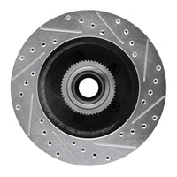R1 Concepts R1 1992-2002 Chevrolet C1500 Front Left Drilled & Slotted Silver Brake Rotor