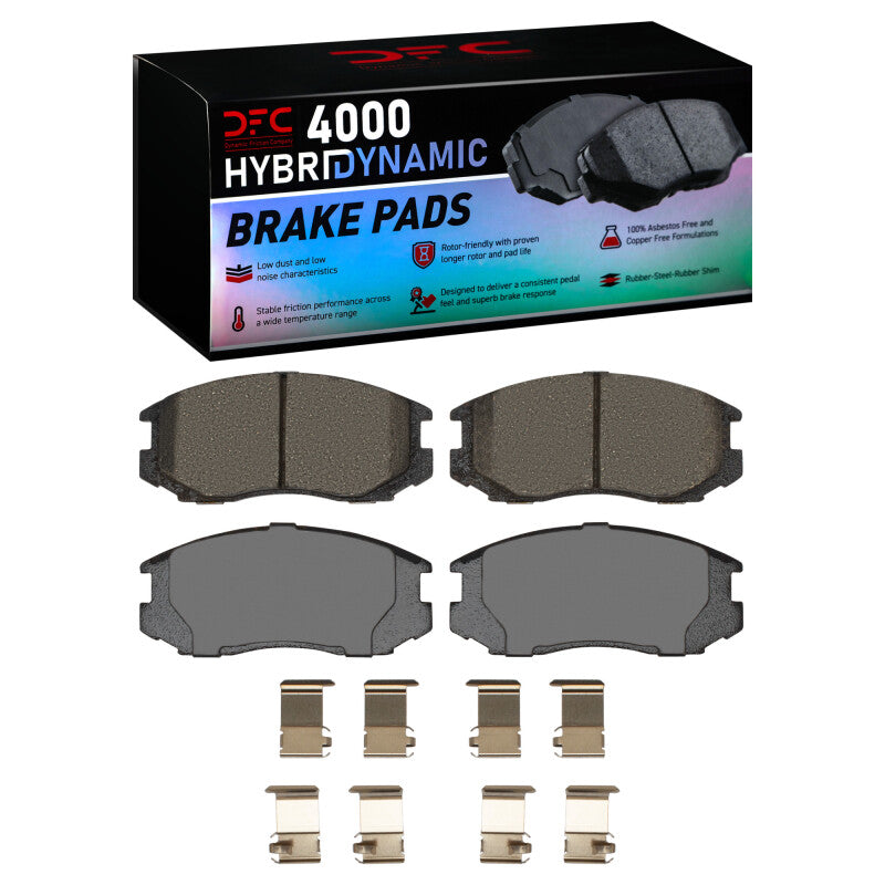 DFC 91-00 Dodge Colt Front 4000 HybriDynamic Brake Pads and Hardware Kit