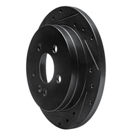 R1 Concepts R1 98-05 Mercedes-Benz ML320 Rear Left Drilled & Slotted Black Brake Rotor