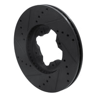 R1 Concepts R1 92-98 Acura TL Front Right Drilled & Slotted Black Brake Rotor