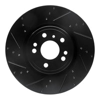 R1 Concepts R1 12-18 Mercedes-Benz ML350 Front Left Drilled & Slotted Black Brake Rotor