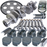 Eagle Chevy 350 1Pc 3.750in Crank 6.000in I-Beam Rod 4.060in Pistons 153 Tooth FP Balanced Assembly