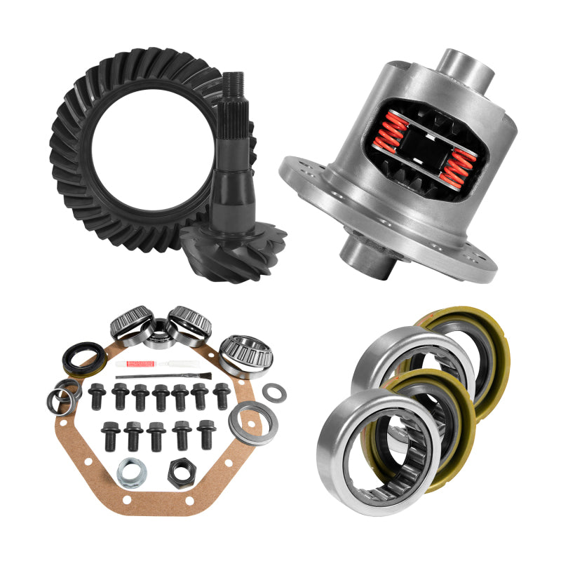 Yukon Gear & Axle Yukon Gear ZF 9.25in CHY 3.91 Rear Ring & Pinion Install Kit Positraction Axle Bearings and Seals