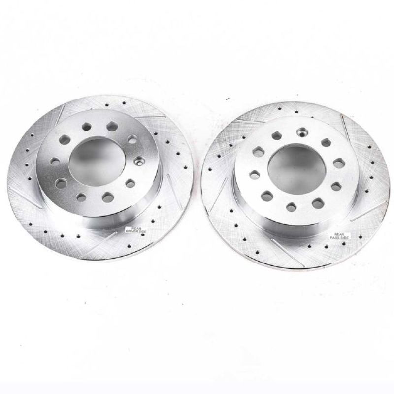 PowerStop Power Stop 03-08 Hyundai Tiburon Rear Evolution Drilled & Slotted Rotors - Pair