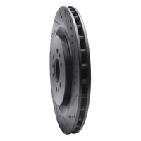 R1 Concepts R1 04-11 Cadillac CTS Rear Right Drilled & Slotted Black Brake Rotor