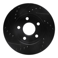 R1 Concepts R1 1990-1997 Buick LeSabre Front Right Drilled & Slotted Black Brake Rotor