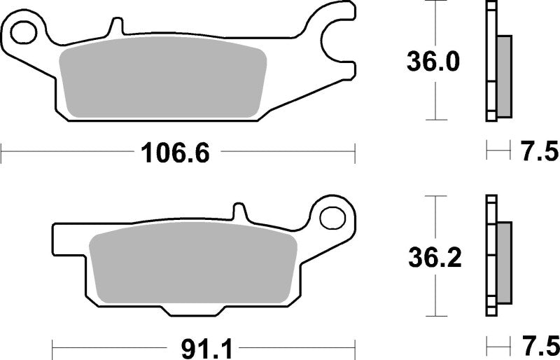 Brembo Powersports Brembo Sinter Prime Brake Pad
