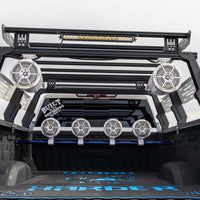 DS18 Tower Speakers Towers Speakers 10in 1in Driver 300 Watts RMS w/ RGB LED Lights White