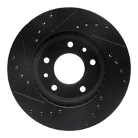 R1 Concepts R1 02-02 Kia Sedona Front Right Drilled & Slotted Black Brake Rotor