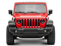 Raxiom 18-23 Jeep Wrangler JL Axial Series 9-In Angel Eye LED Headlights- Black Housing (Clear Lens)