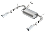 Borla 12-14 Jeep Wrangler JK 2Dr & 4Dr Rear Section ATAK Single Square Rolled Angle-Cut Exit Exhaust