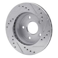 R1 Concepts R1 90-97 Ford AEROSTAR Left Front Drilled & Slotted Silver Brake Rotor