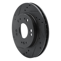 R1 Concepts R1 90-05 Chrysler SEBRING Front Left Drilled & Slotted Black Brake Rotor