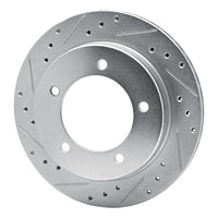 R1 Concepts R1 91-98 Chevrolet Tracker Front Left Drilled & Slotted Silver Brake Rotor