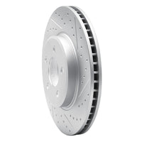 R1 Concepts R1 08-12 Jeep J8 Front Right Drilled & Slotted Geo-Carbon Rotor