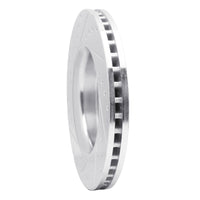 R1 Concepts R1 11-22 Dodge Durango Front Right Drilled & Slotted Silver Brake Rotor