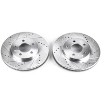 PowerStop Power Stop 05-10 Ford Mustang Front Evolution Drilled & Slotted Rotors - Pair