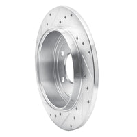 R1 Concepts R1 05-08 Ford Escape Rear Right Drilled & Slotted Silver Brake Rotor